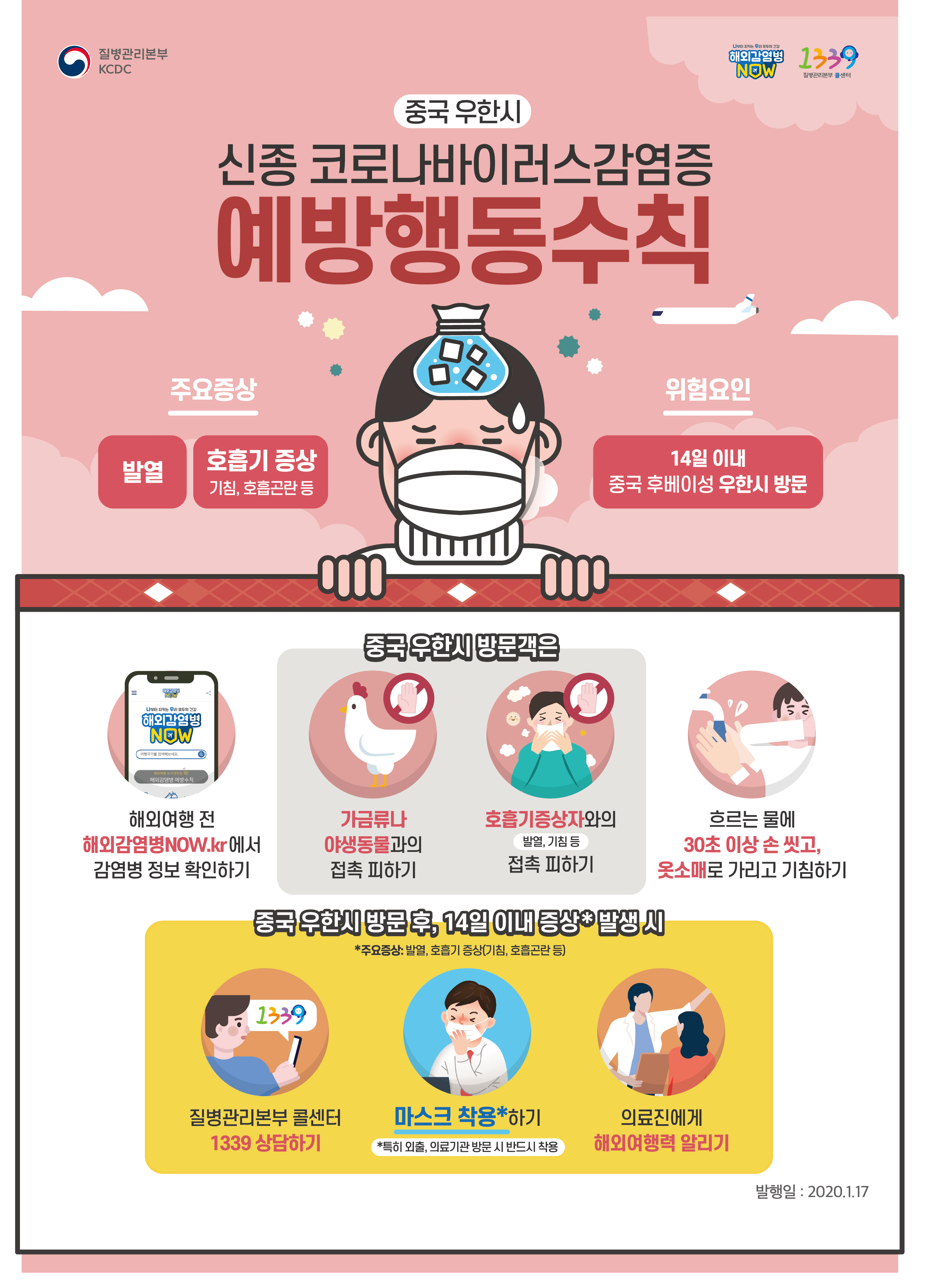 ▲질병관리본부 코로나 대응 방법 요령